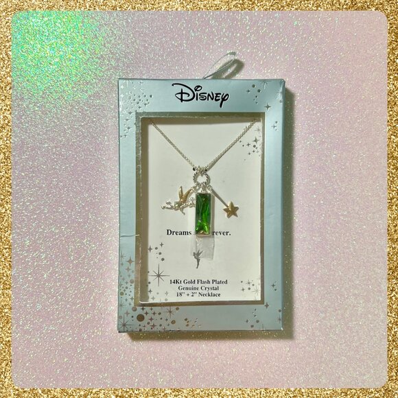 ✨ Tinker Bell "Dreams are Forever" Charm Necklace NIB/NWT - Picture 3 of 4